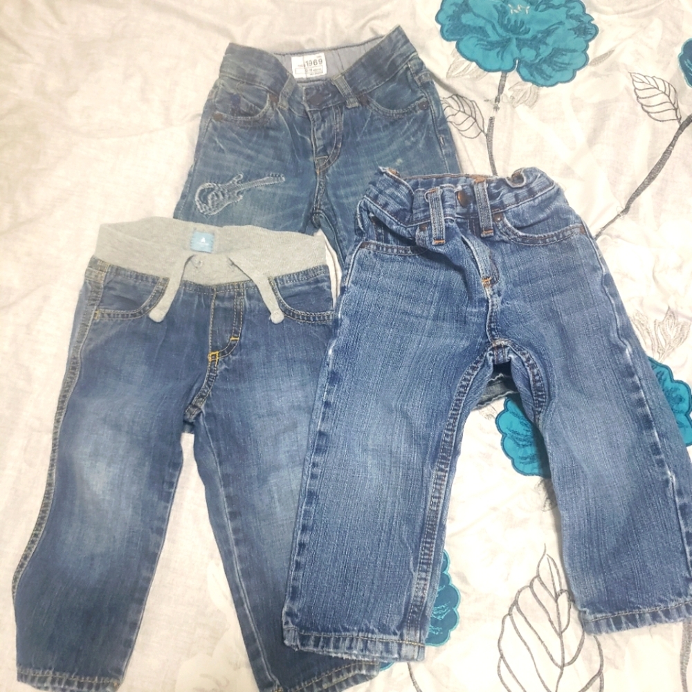 18 Month Boy jeans Baby Gap and Wrangler